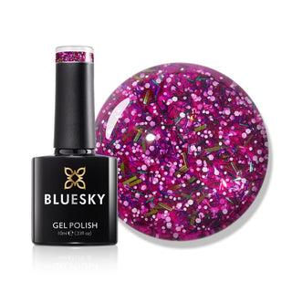 Bluesky Gel Polish - KS3291 - Santa Lavender bottle and colour swatch