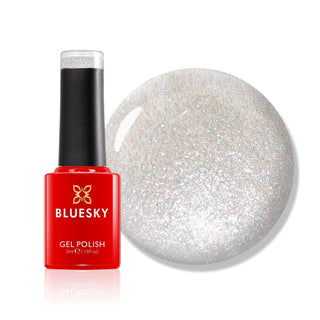 Bluesky Gel Polish Mini - Crystal Snowflake - SJ28 bottle and colour swatch