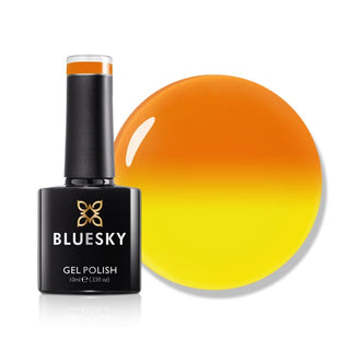 Bluesky Temperature Changing Gel Polish - SUN-SATIONAL- TC003 bottle and colour swatch