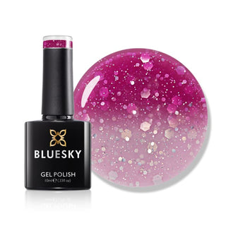 Bluesky Temperature Changing Gel Polish - STRUT YOUR STUFF - TC021 bottle and colour swatch