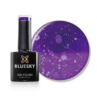 Bluesky Temperature Changing Gel Nail Polish - PARADISE - TC034 bottle and colour swatch