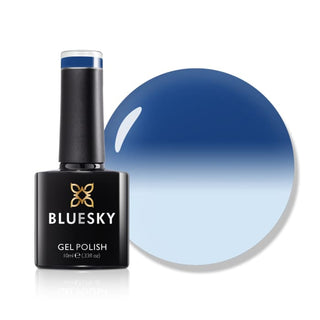 Bluesky Temperature Changing Gel Polish - POOL PARTY - TC049 bottle and colour swatch