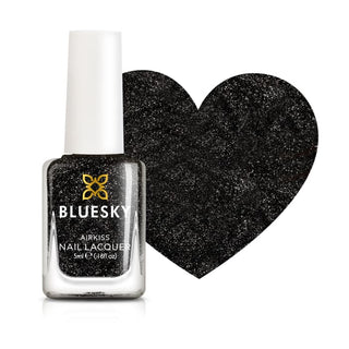 Bluesky Kids Airkiss Nail Polish - Rock Star bottle and colour swatch