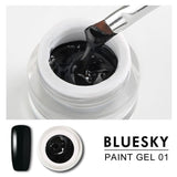 Bluesky Gel Paint - BLACK - #DK01 - Gel Paint
